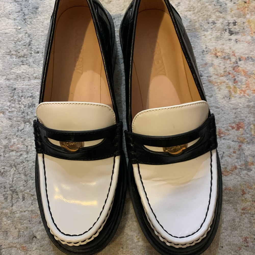 JCrew Leather Penny Loafers